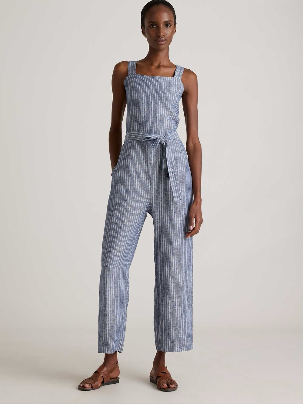 Quince 100% European Linen Jumpsuit